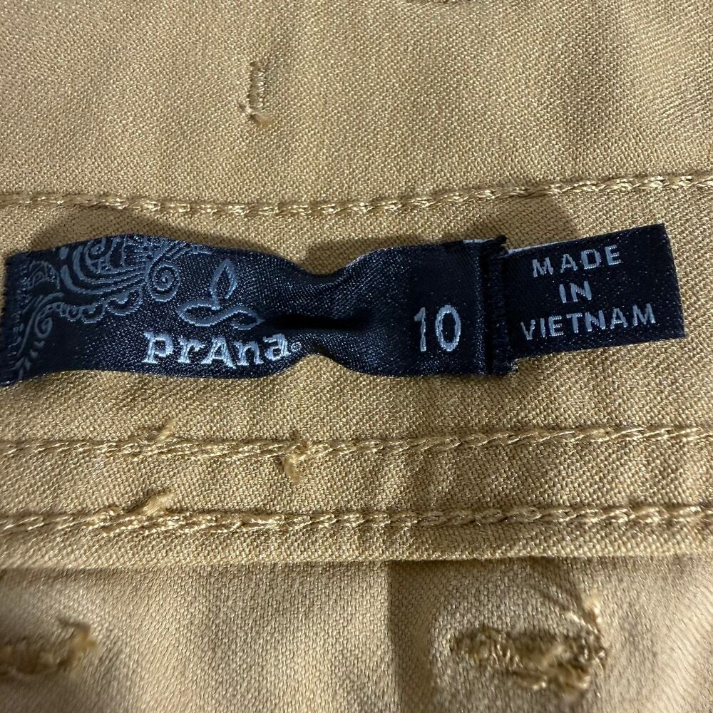 prAna Womens Size 10 Mustard Yellow Khaki Chino Outdoor Hiking Shorts - Picture 4 of 6